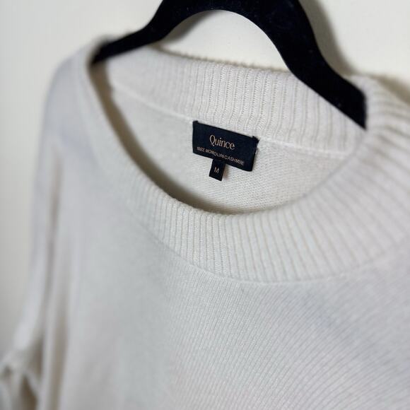 Quince 100% Mongolian Cashmere Crewneck Sweater Size Medium Good Condition - Picture 3 of 4